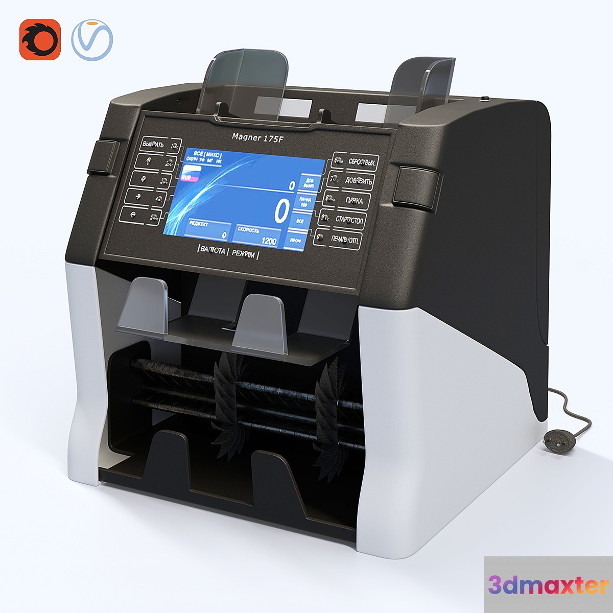 Banknote counter Magner 175F 3D Max