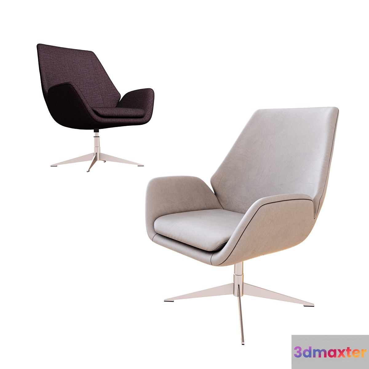 Conexus Mid Back Upholstered Lounge Chair 3D Max