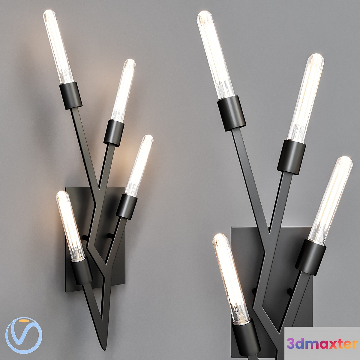 Elk lighting freeform 3D Max