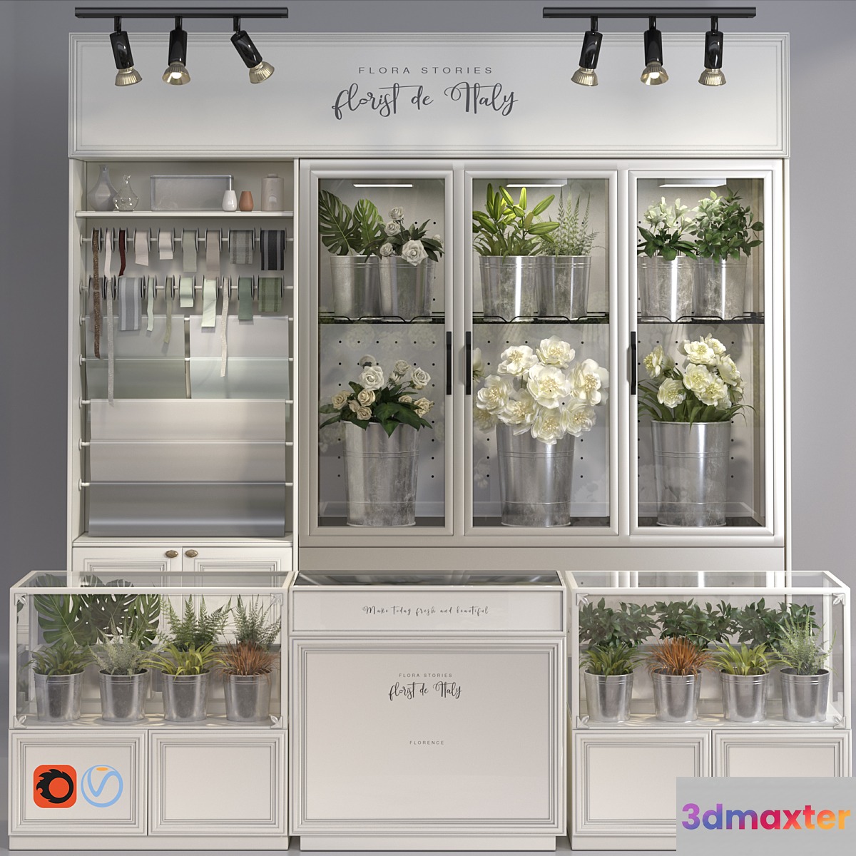 Classic Flower Shop _ store _ Florist 3D Max