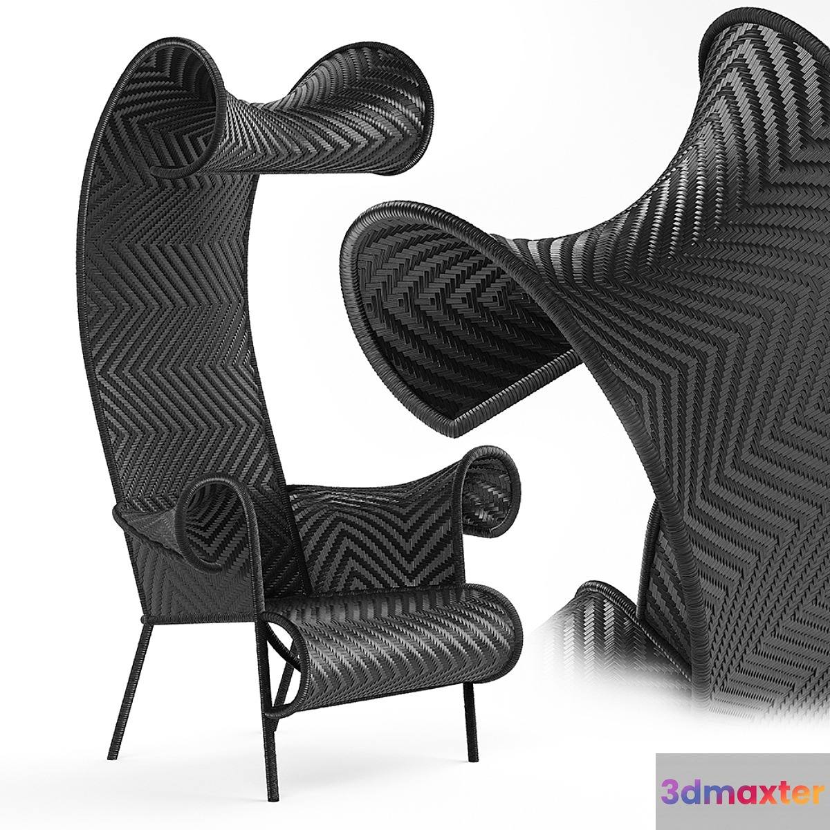 Moroso Shadowy Armchair 3D Max