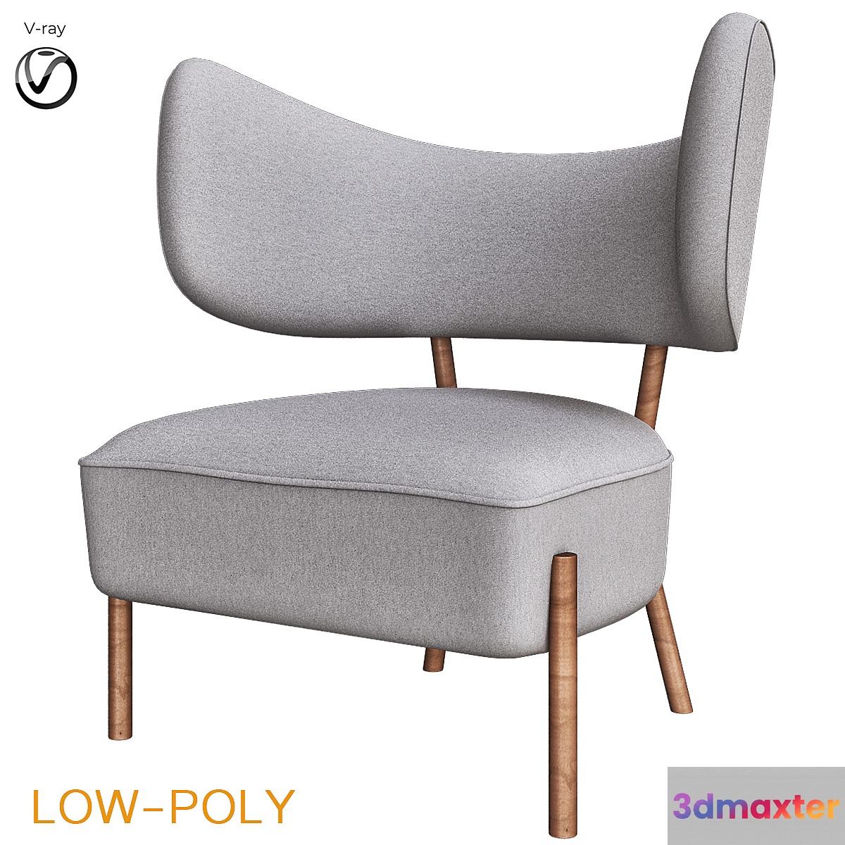 Kaare Klint chair (low poly)