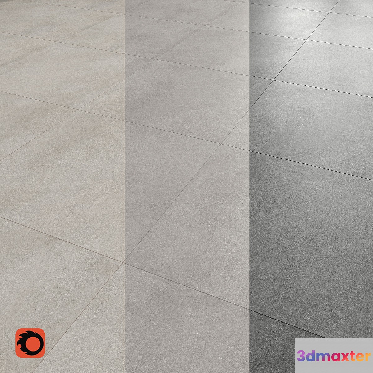 Shadow floor tiles 3D Max