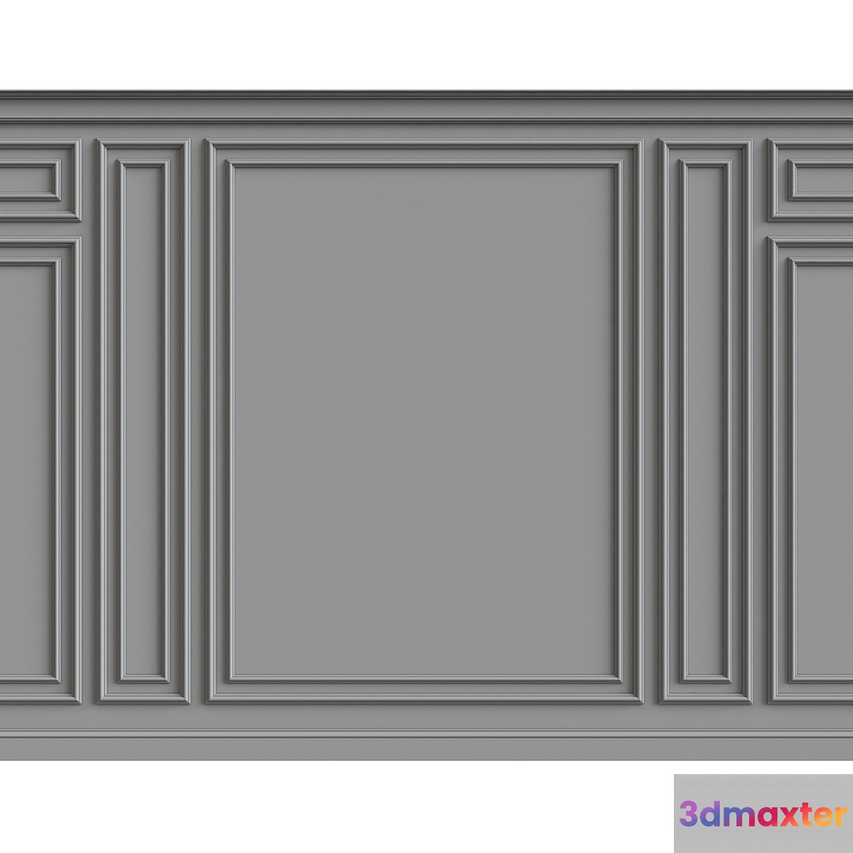 Wall molding 3D Max
