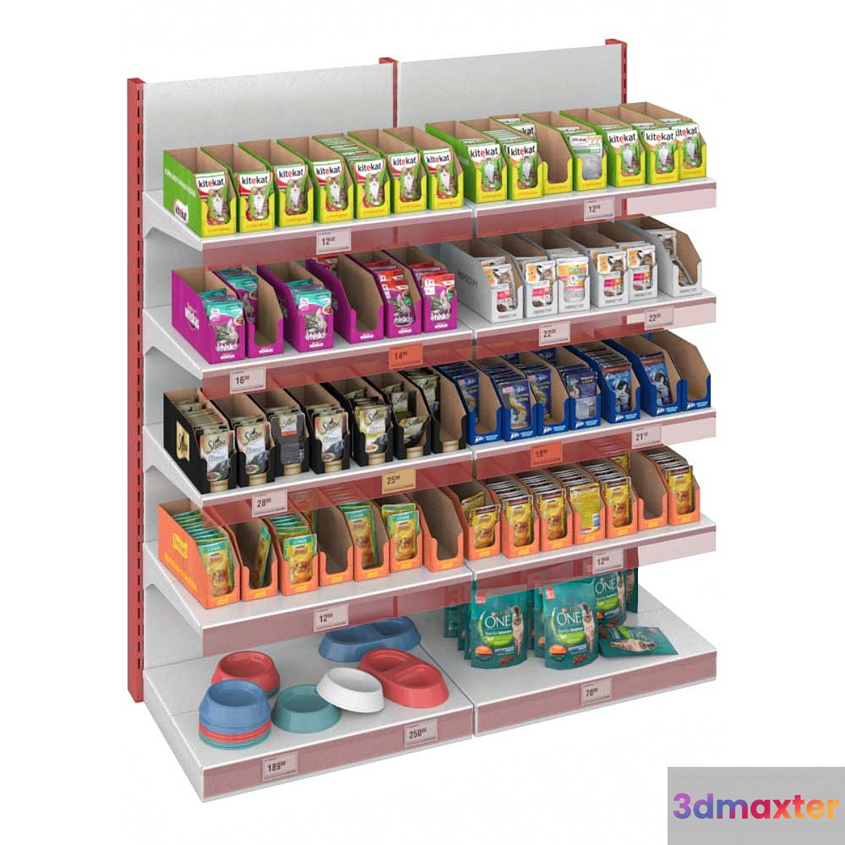 Products for animals (food for cats) 3D Max