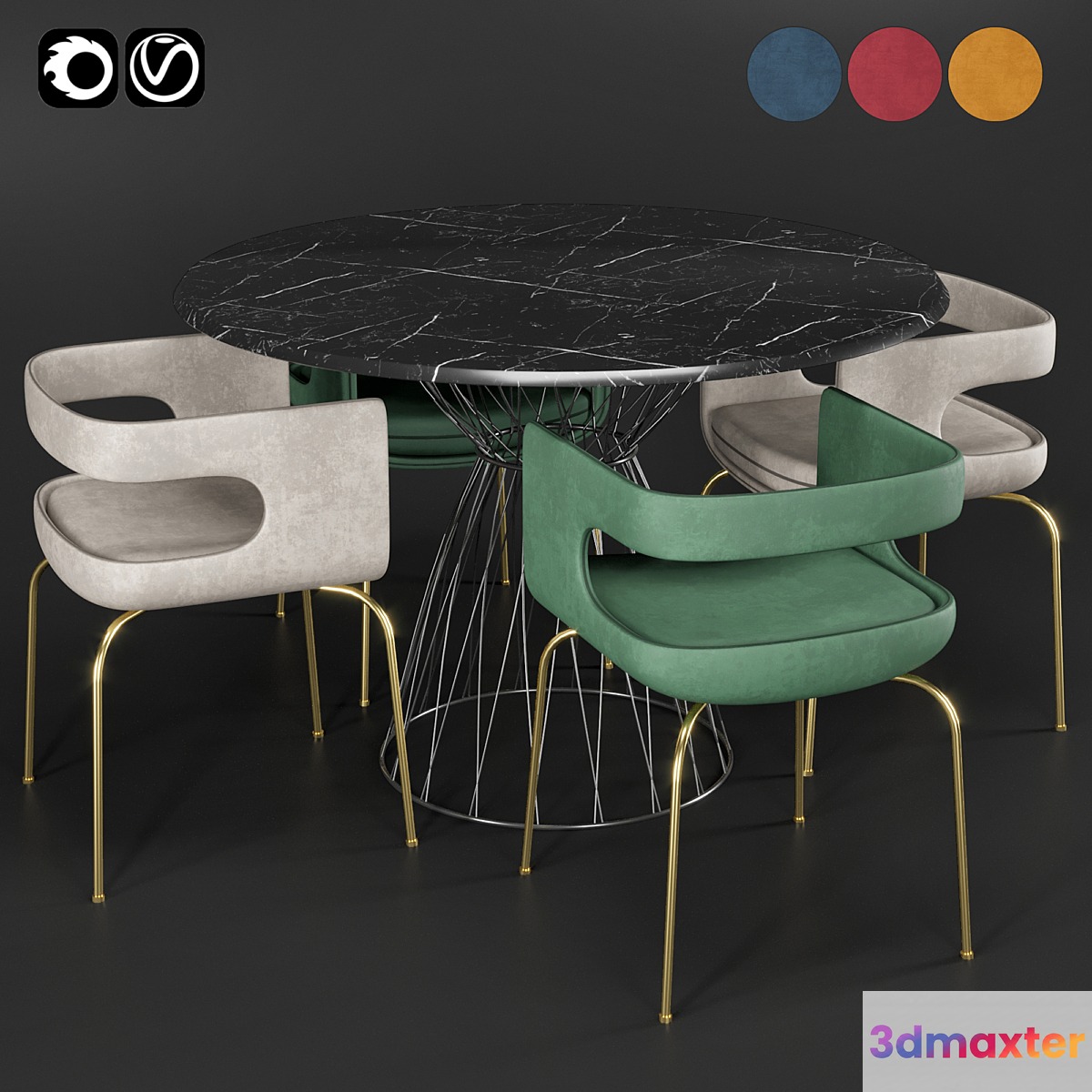 Chair & table - No.2
