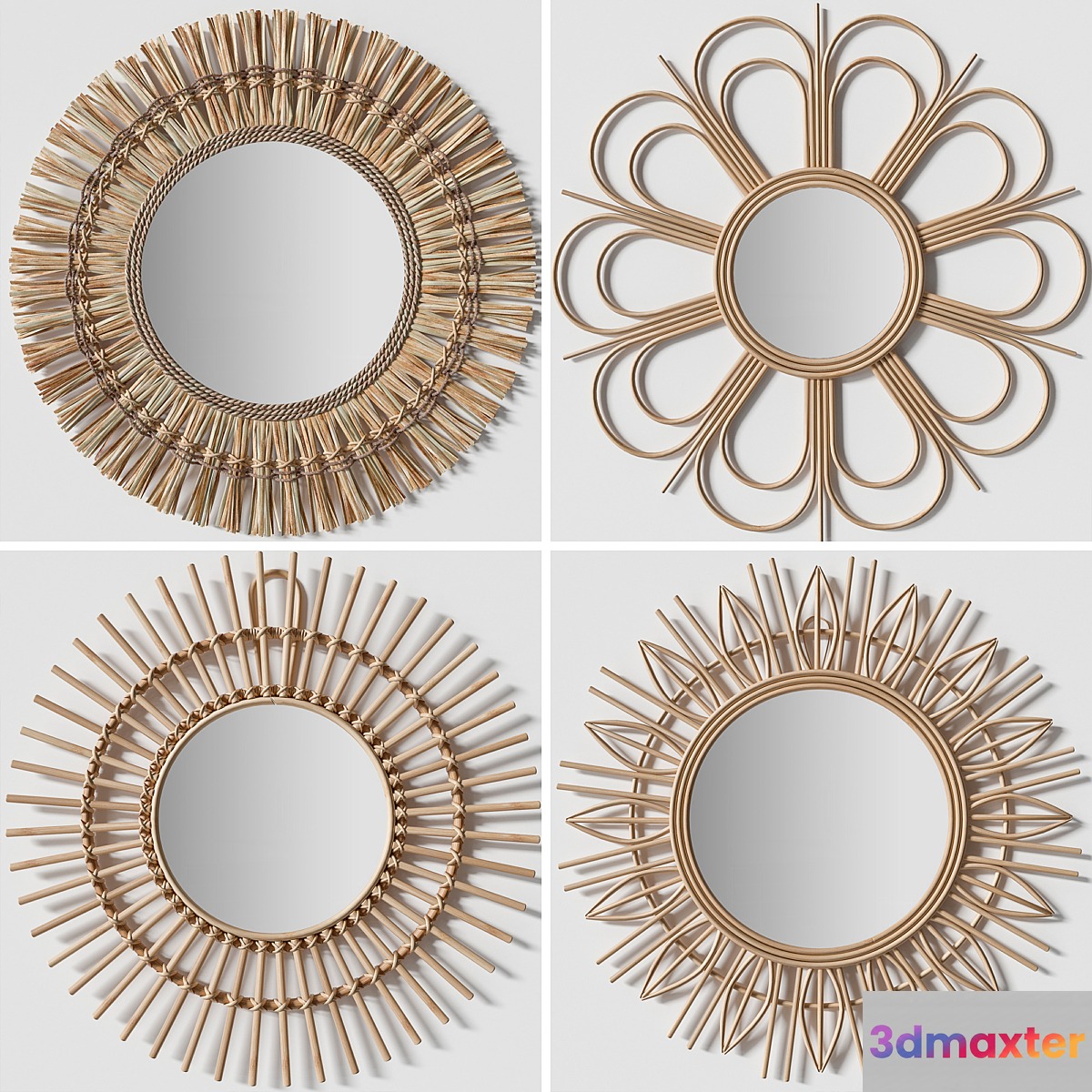 Rattan mirrors - No.2