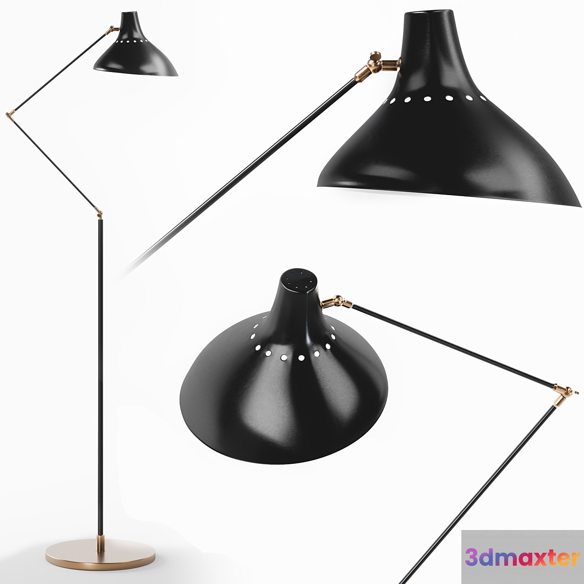 Andrew Martin - Charlton floor lamp 3D Max