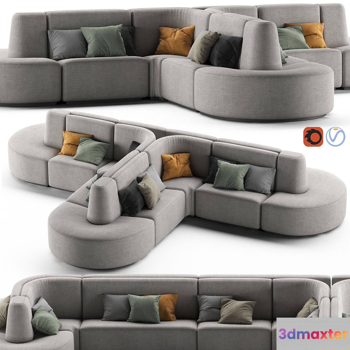 HMD INTERIORS Bistro Sofa 2 - No.4