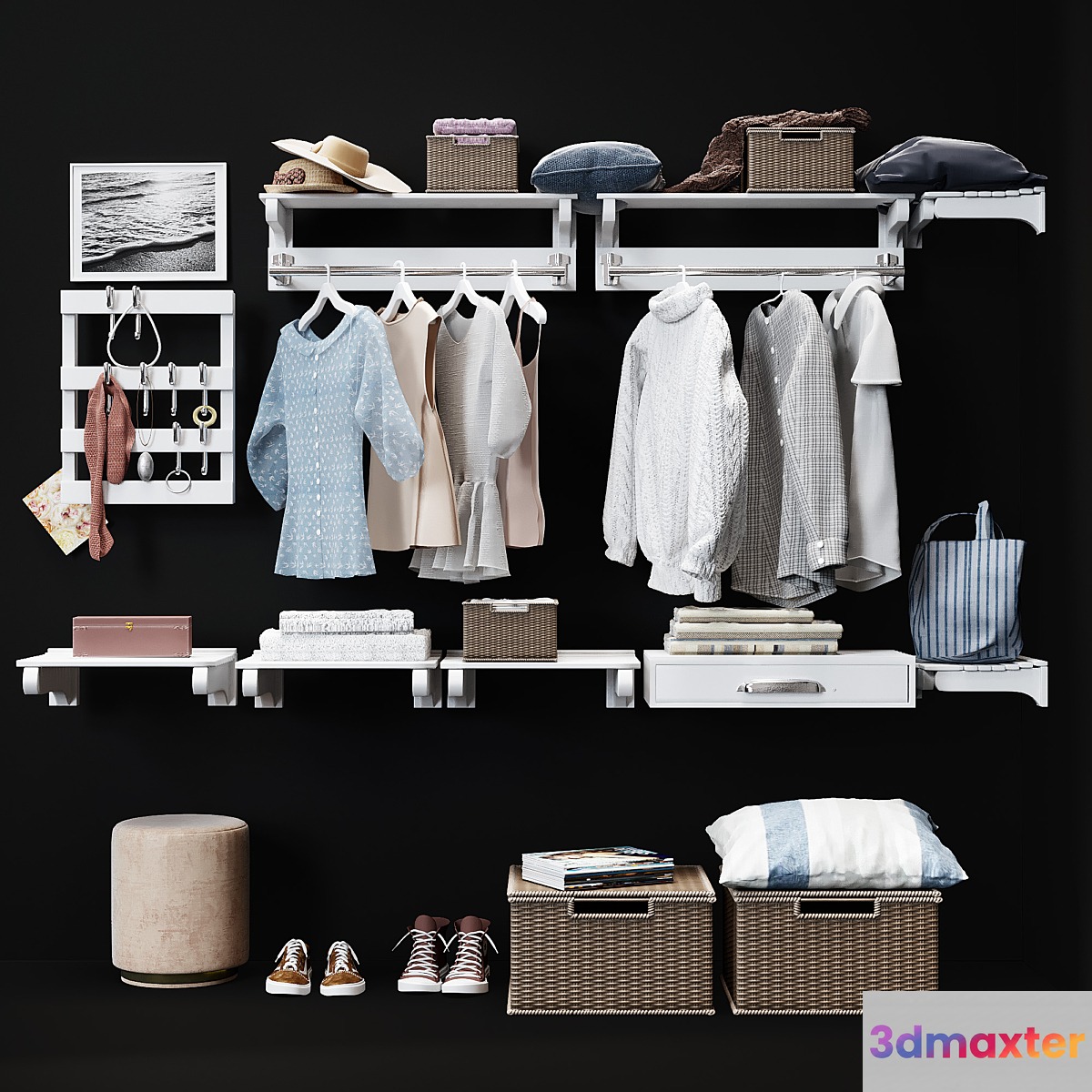 Hallway Pottery Barn Declan Closet Accessories - No.2