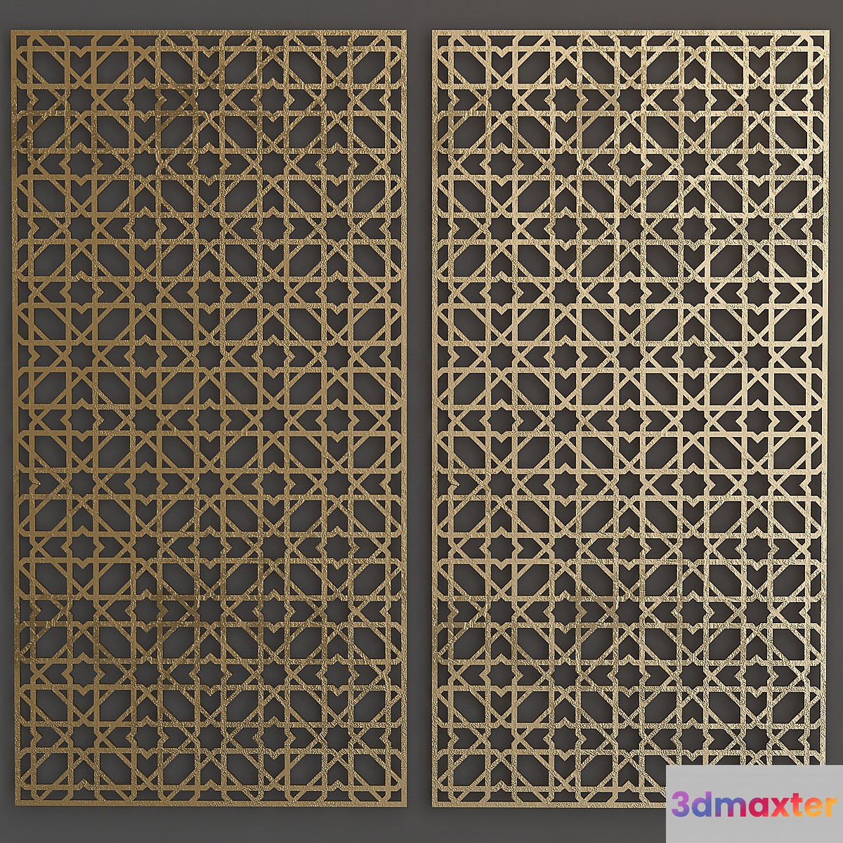 Metal panels 3D Max