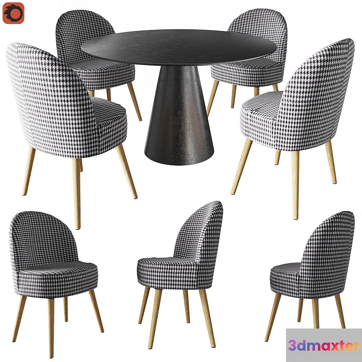 Table Mayra AM.PM chair QUILDA la redoute - No.2 3D Max