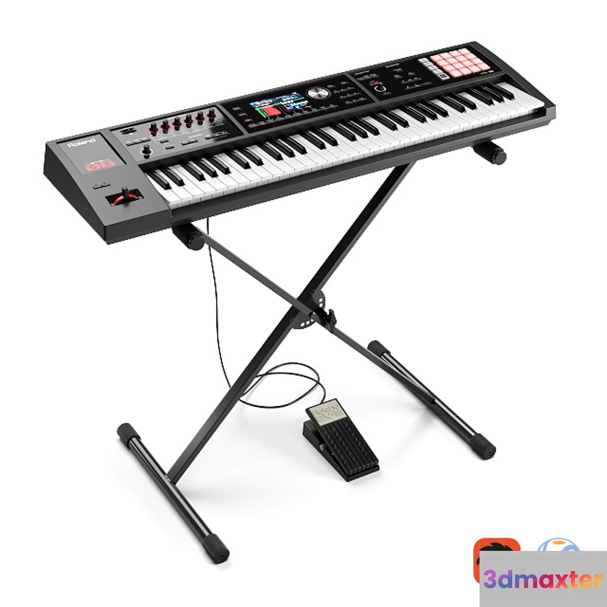 Synthesizer Roland FA-06 3D Max