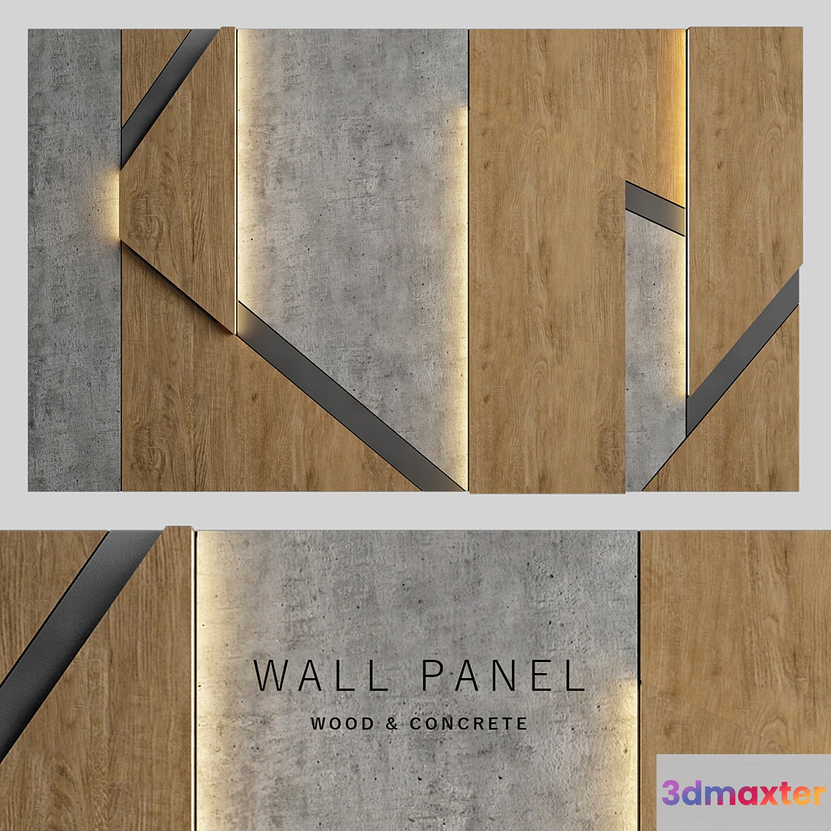 Wall panel 33 3D Max
