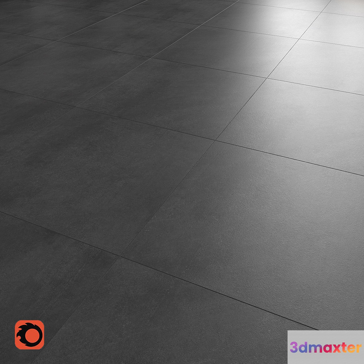 Shadow anthracite floor tile