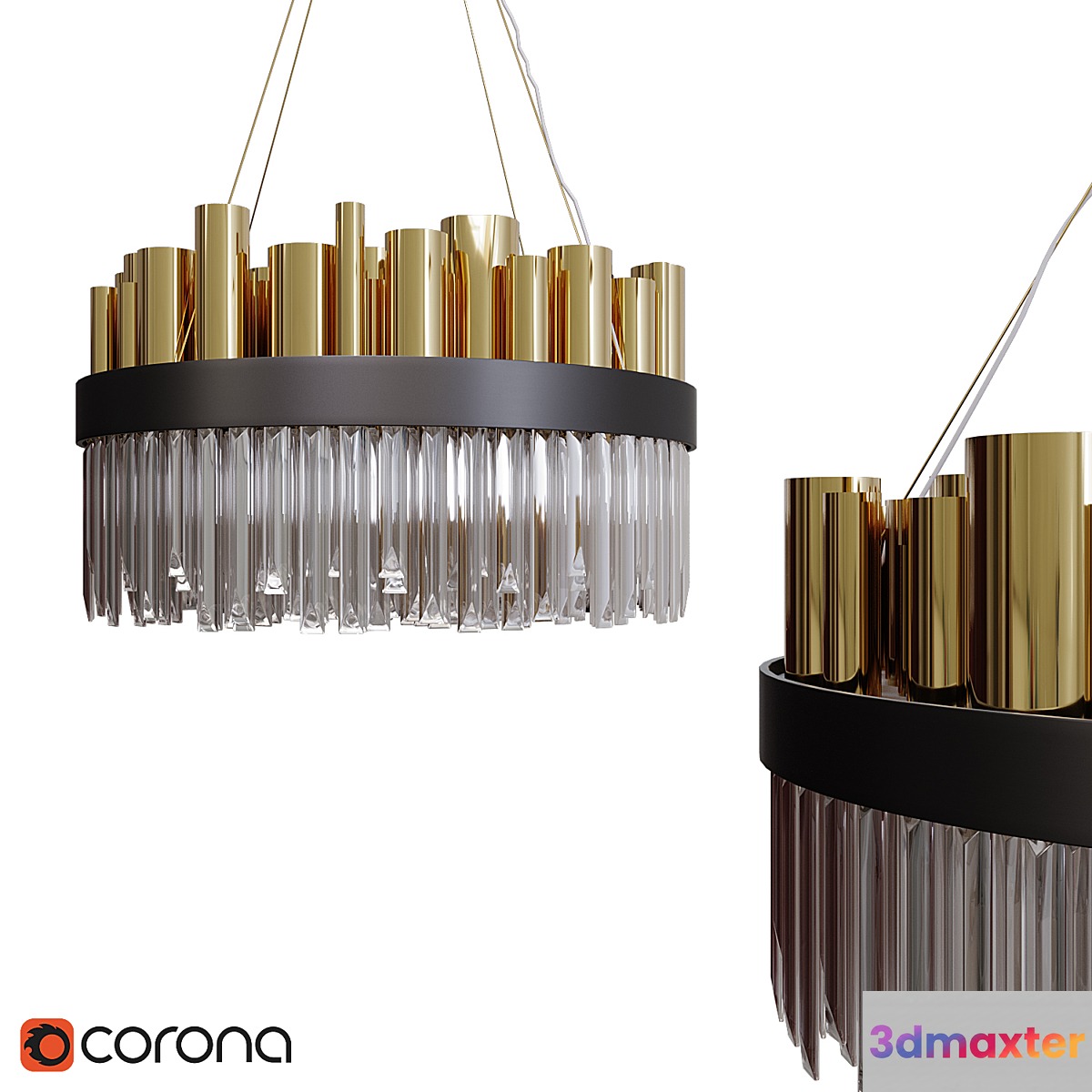 Luxurious Stainless Steel Nordic Chandelier