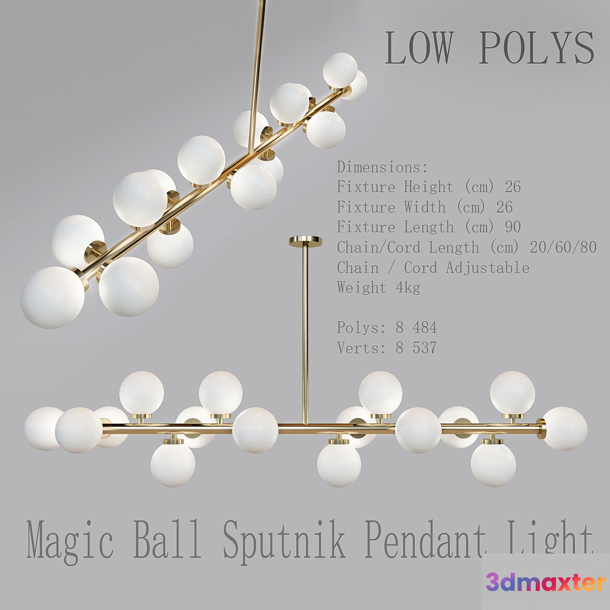 Magic Ball Sputnik Pendant Light 3D Max