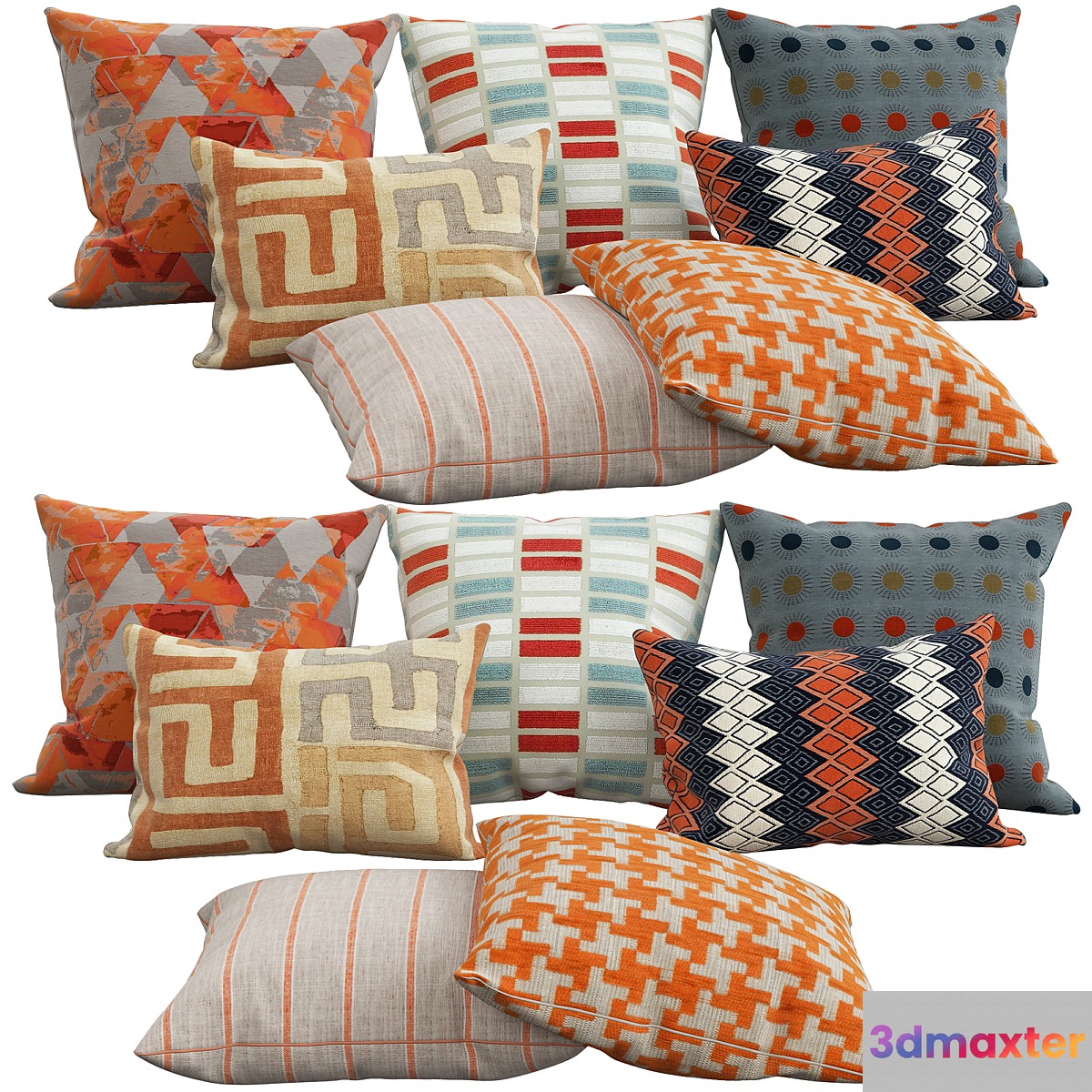 Decorative pillows 30 3D Max