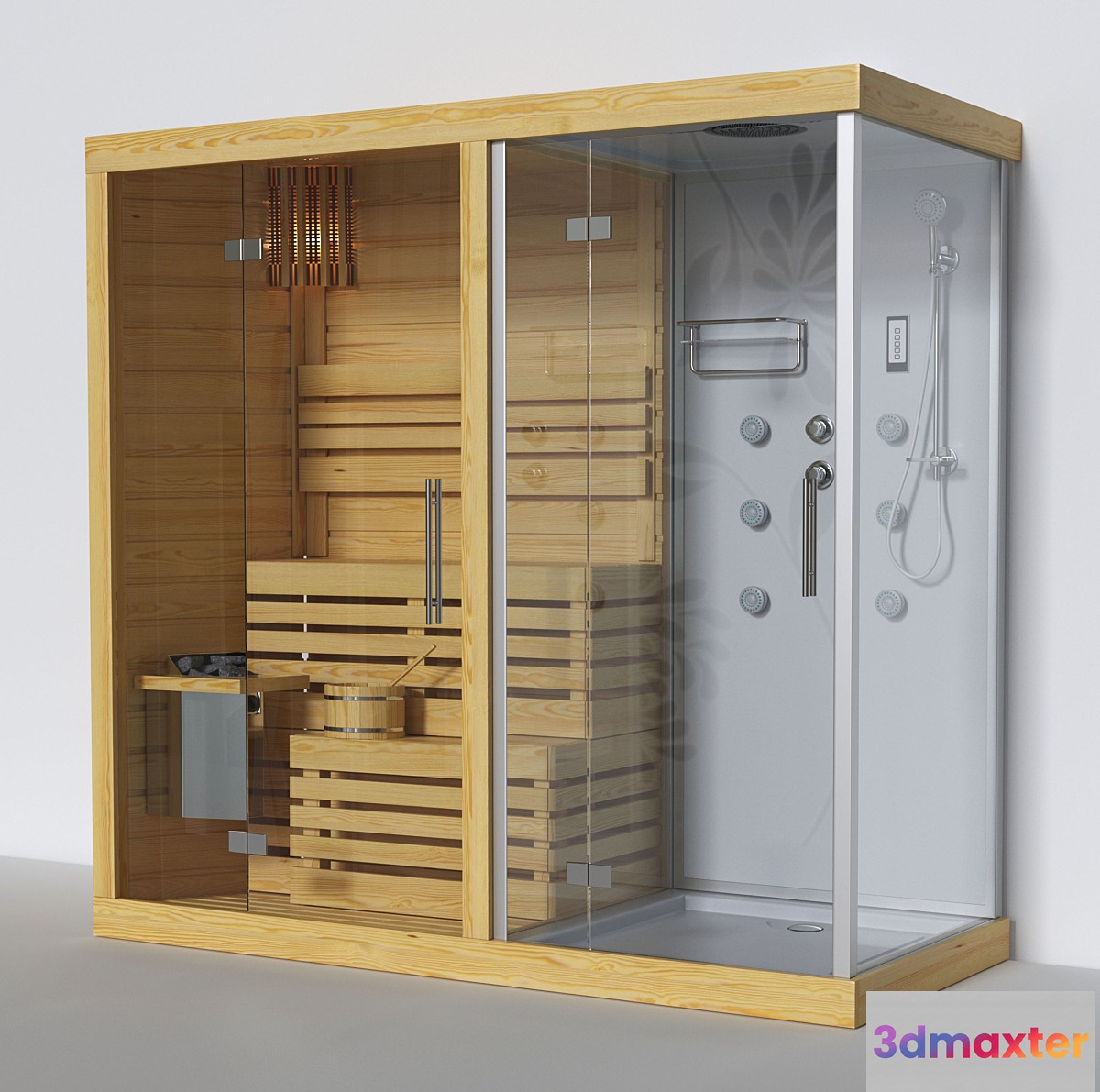 Finnish sauna 3D Max