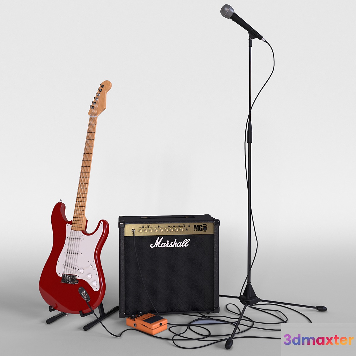 Electric guitar with amplifier - No.2