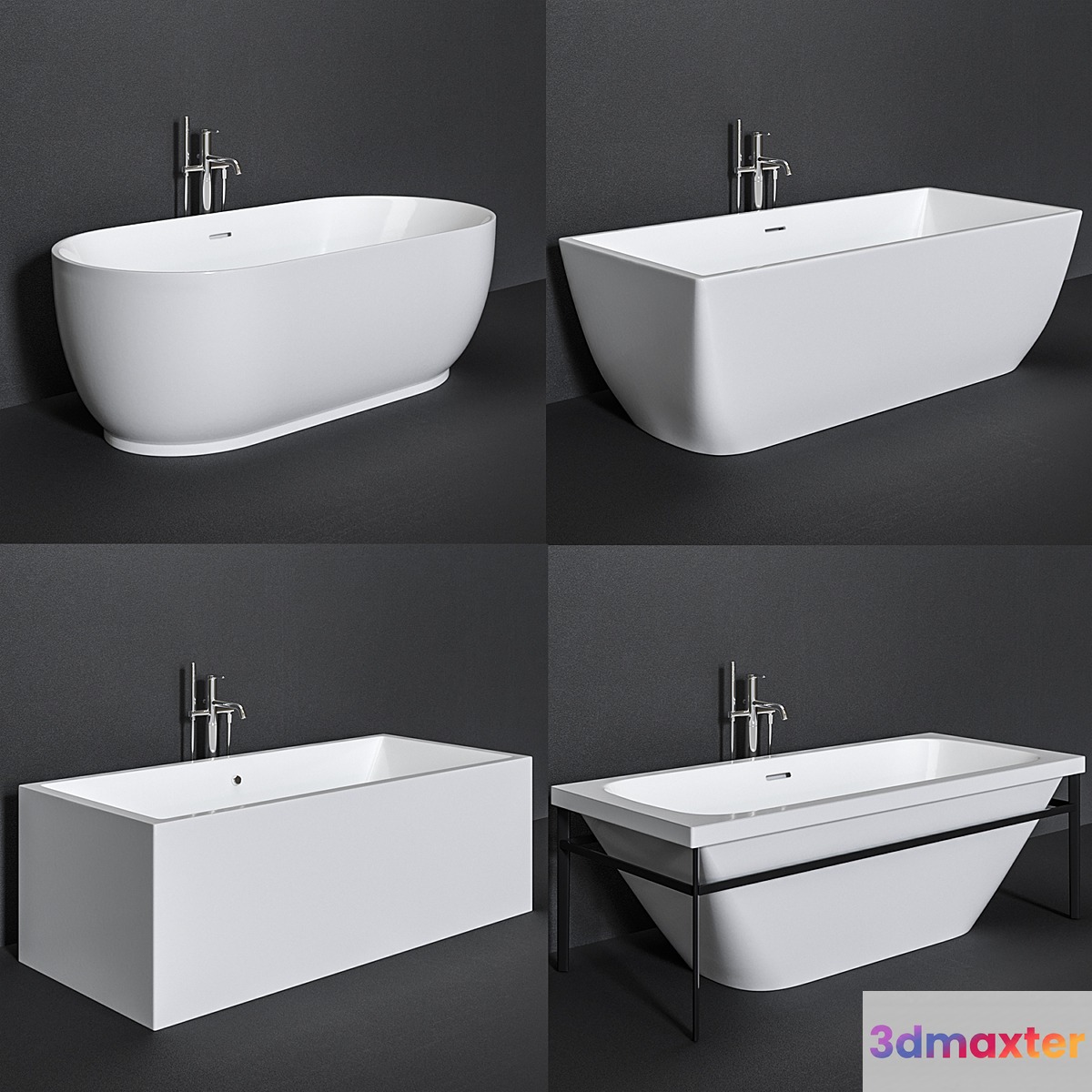 Duravit Bath Set 1 3D Max