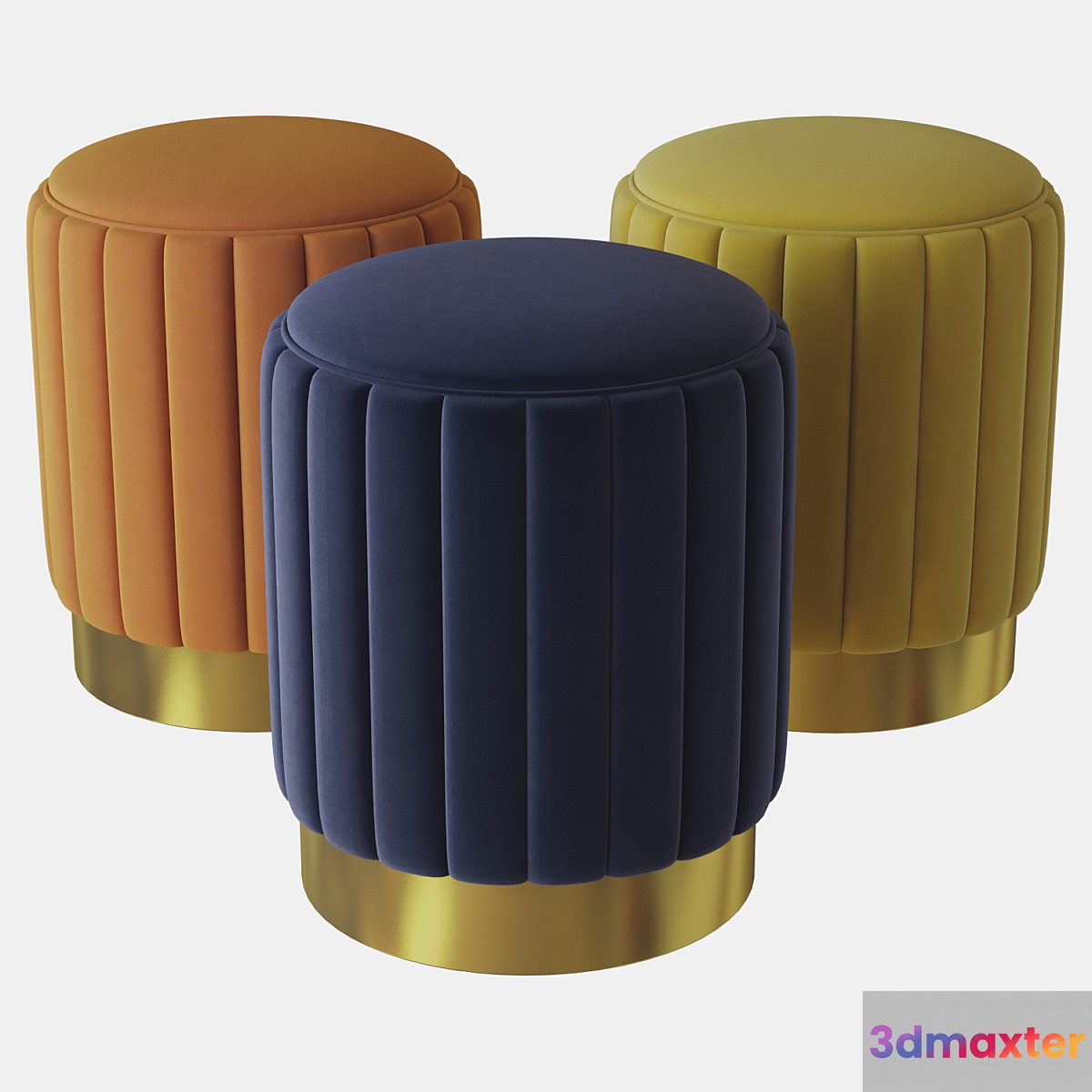stool allegra eichholtz 3D Max