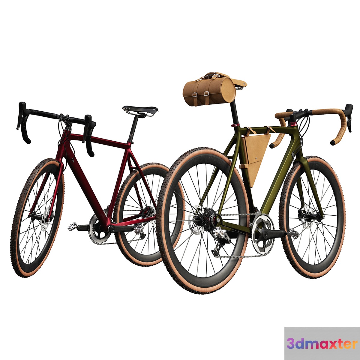 Modern bicycle in two shades - No.2