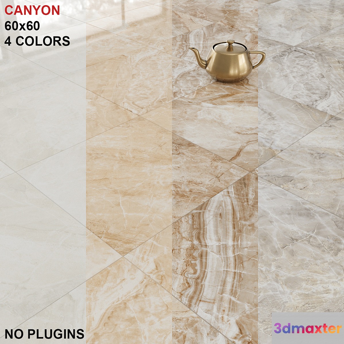 KERRANOVA Canyon Tile Set 3D Max
