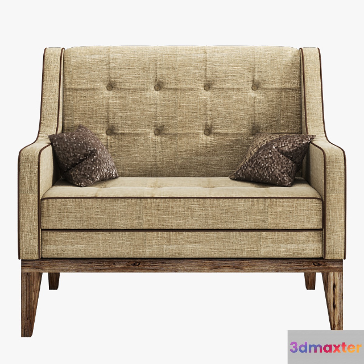 Flamant bench cielo 3D Max