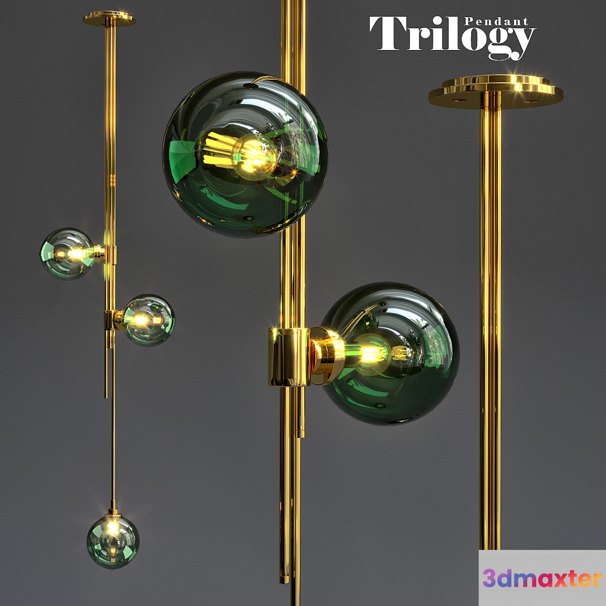 Articolo Lighting Trilogy Pendant 3D Max