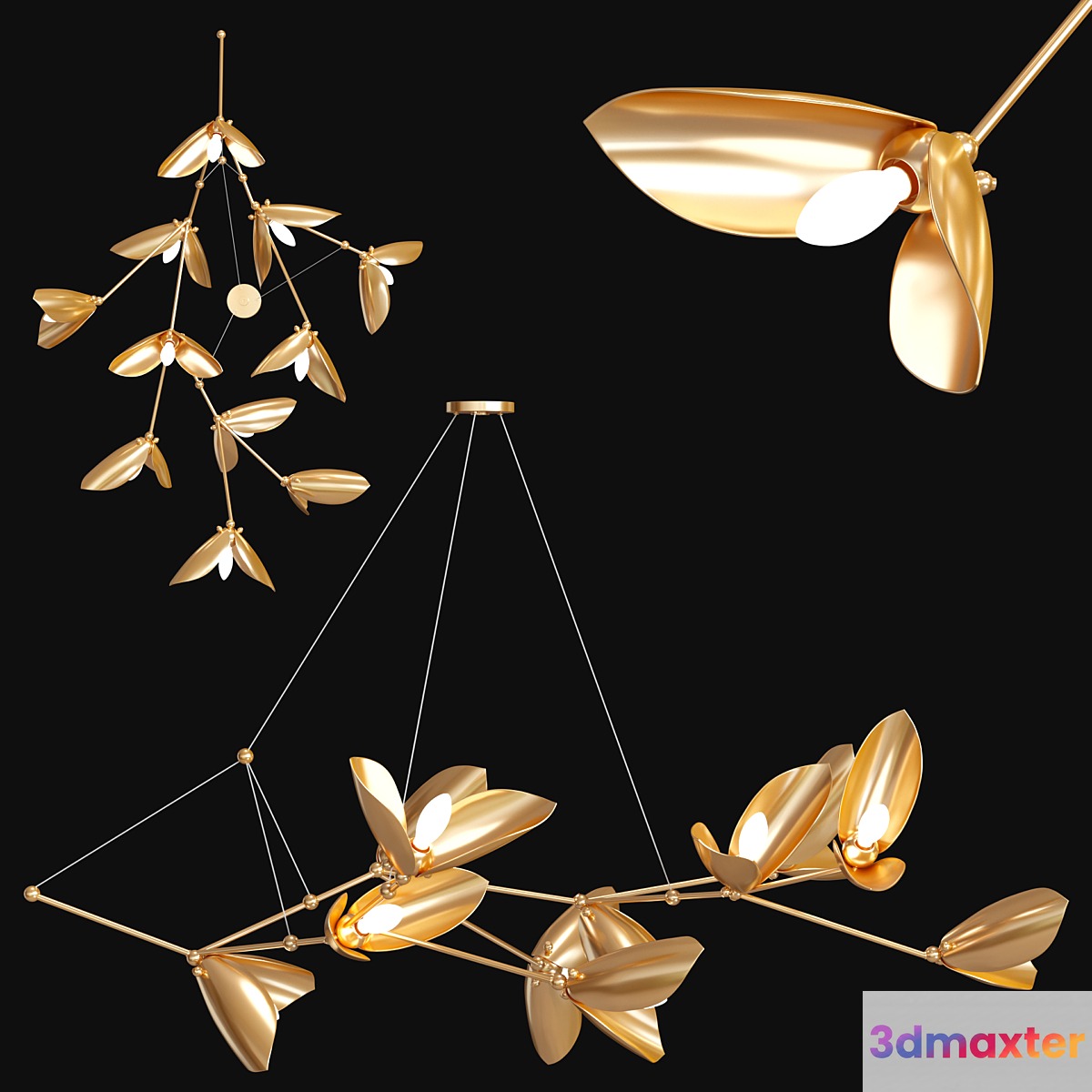 Chandelier LAVRA B 3D Max