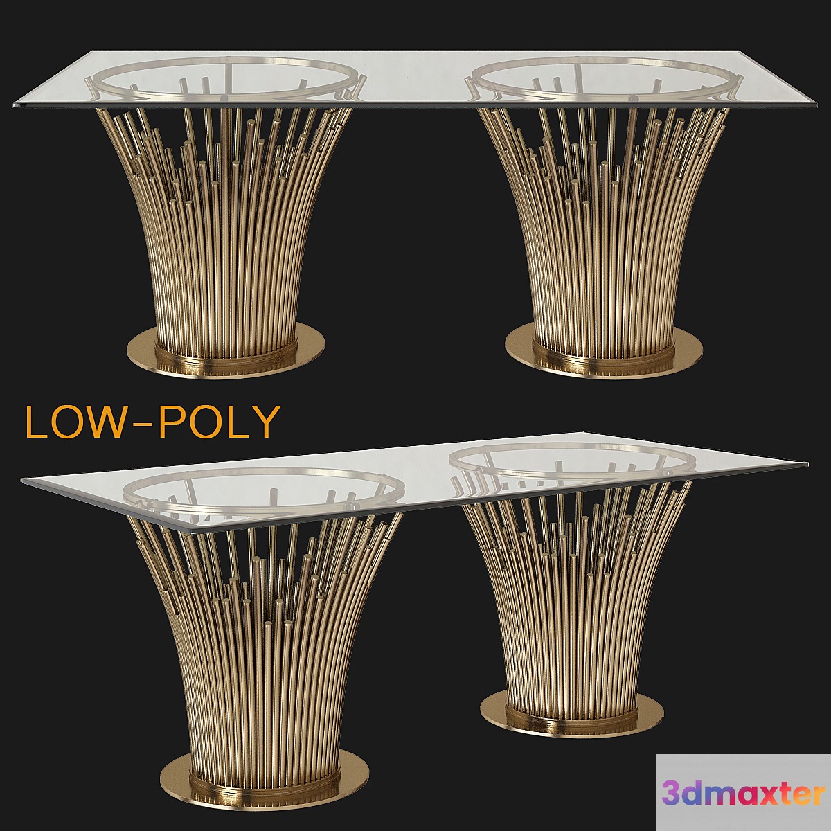 Luxury table 3D Max