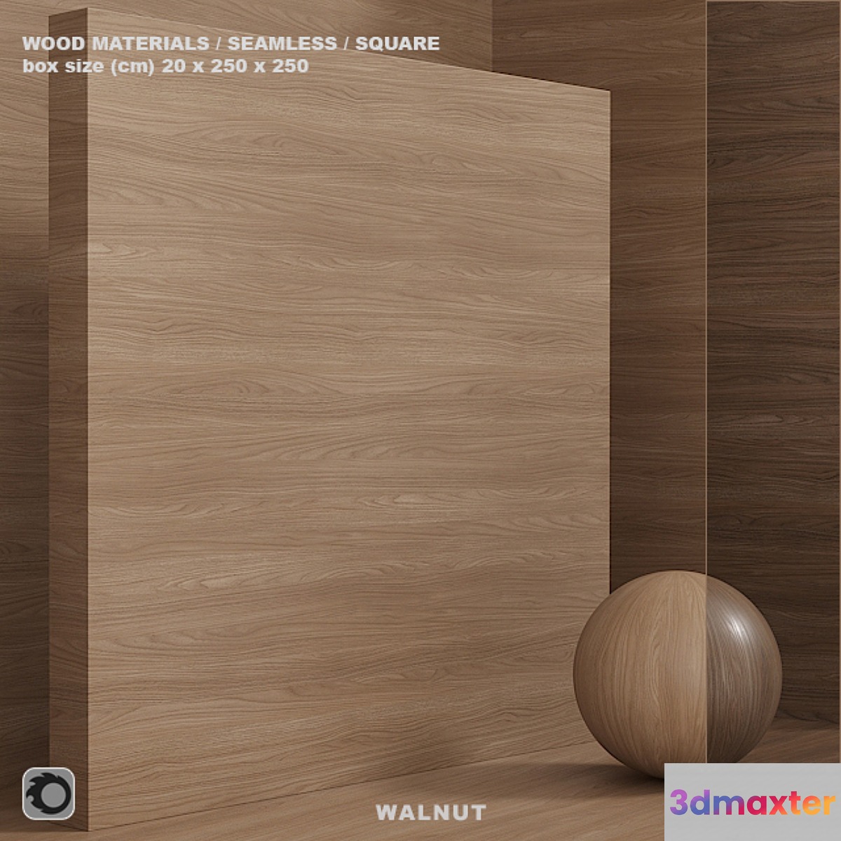 Wood _ walnut material (seamless) - set 76 3D Max