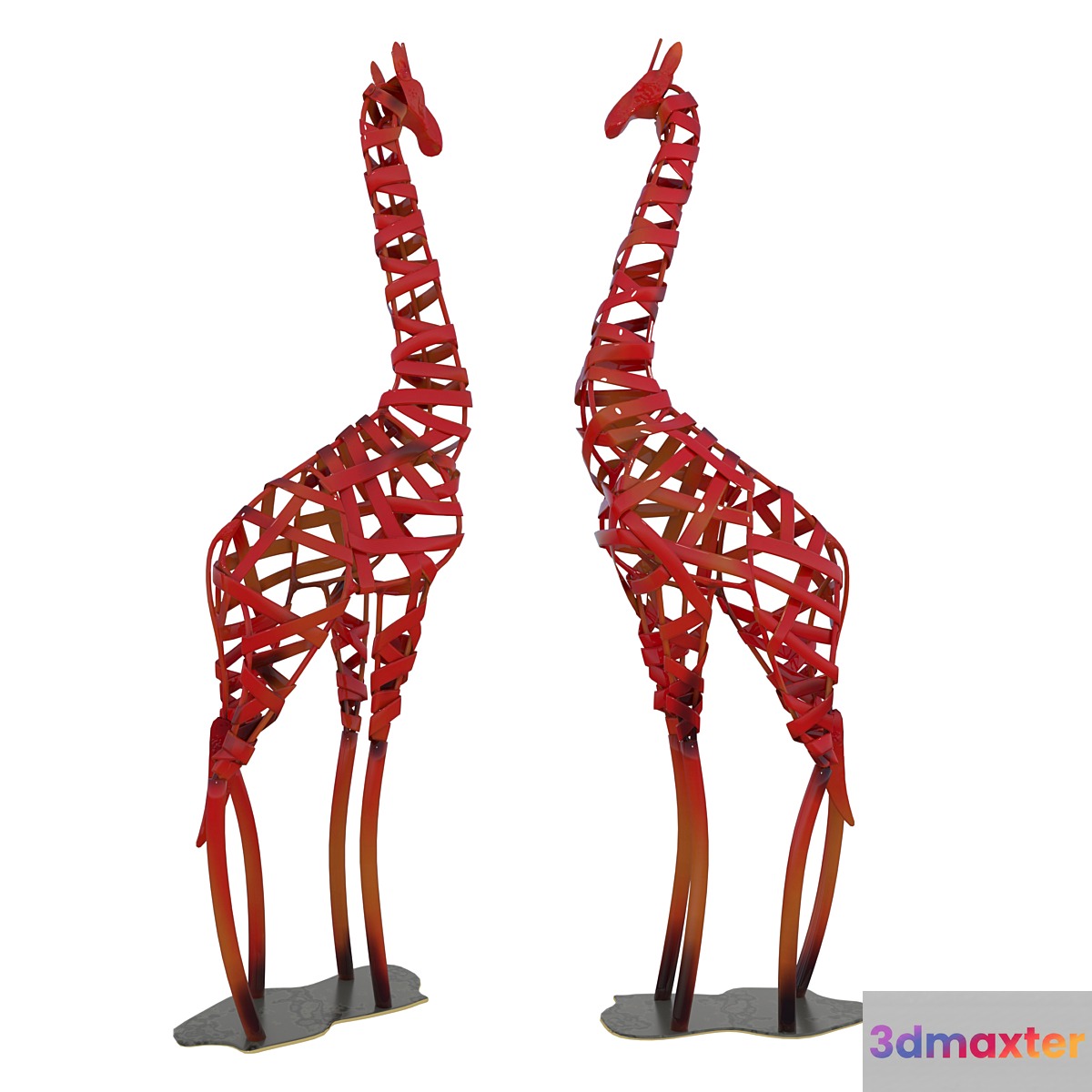 Decorative figurine giraffe 3D Max