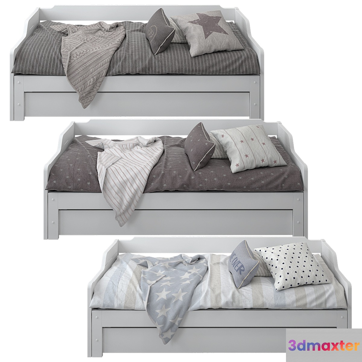 Grimsby bed by Laredoute_01 3D Max