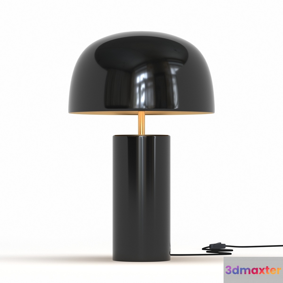 Kare Table Lamp Loungy Black 3D Max