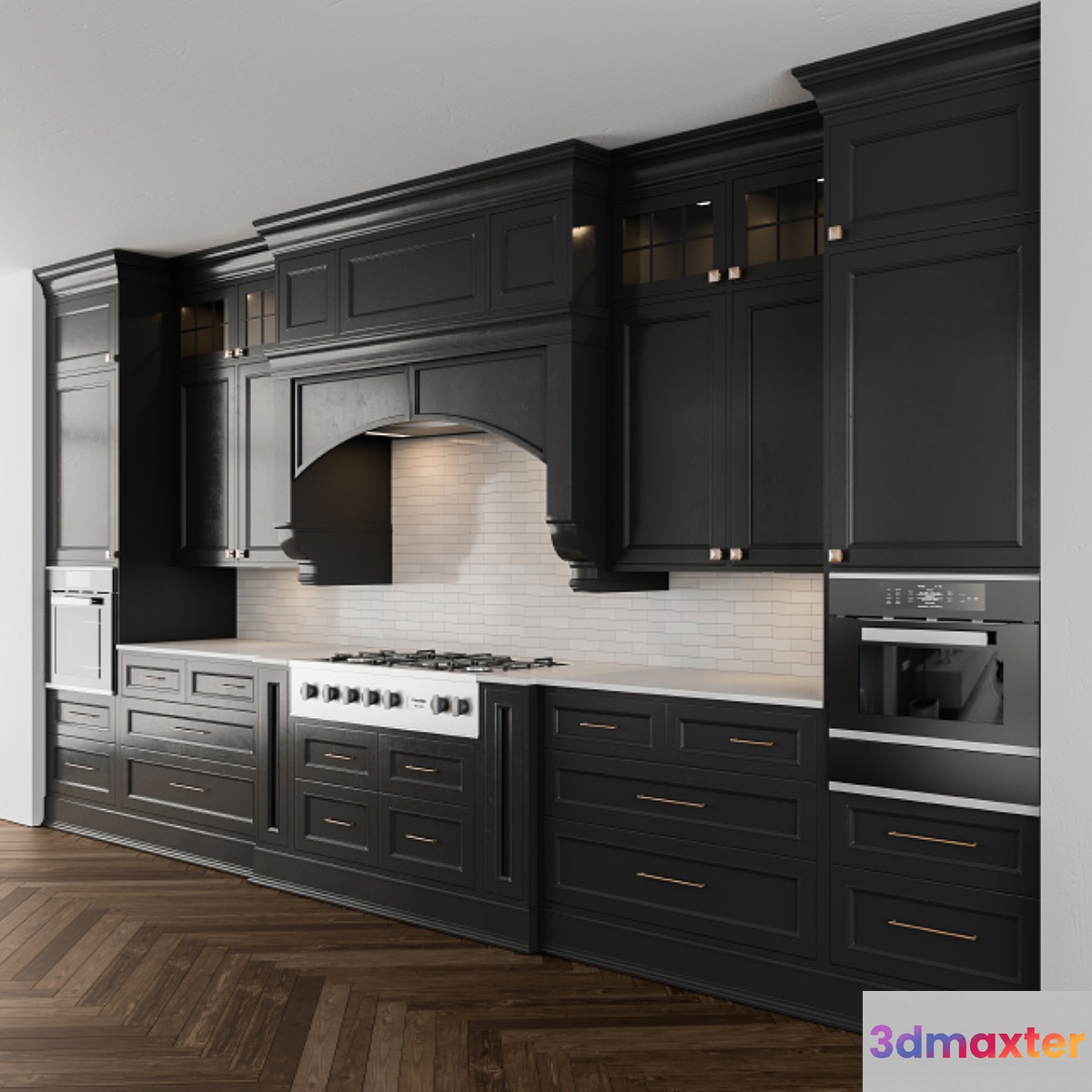 Classic kitchen dark