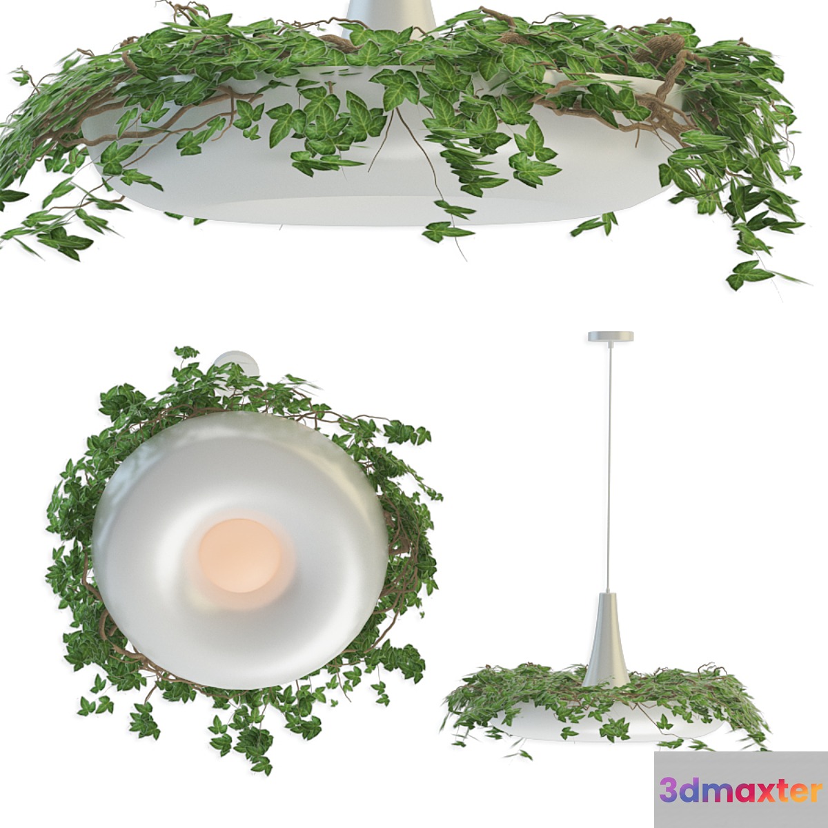 Babylon Light Hanging Lamp Planter 3D Max