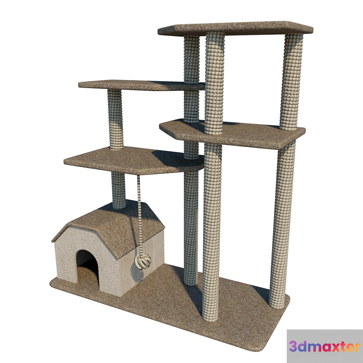 House for cats 3D Max