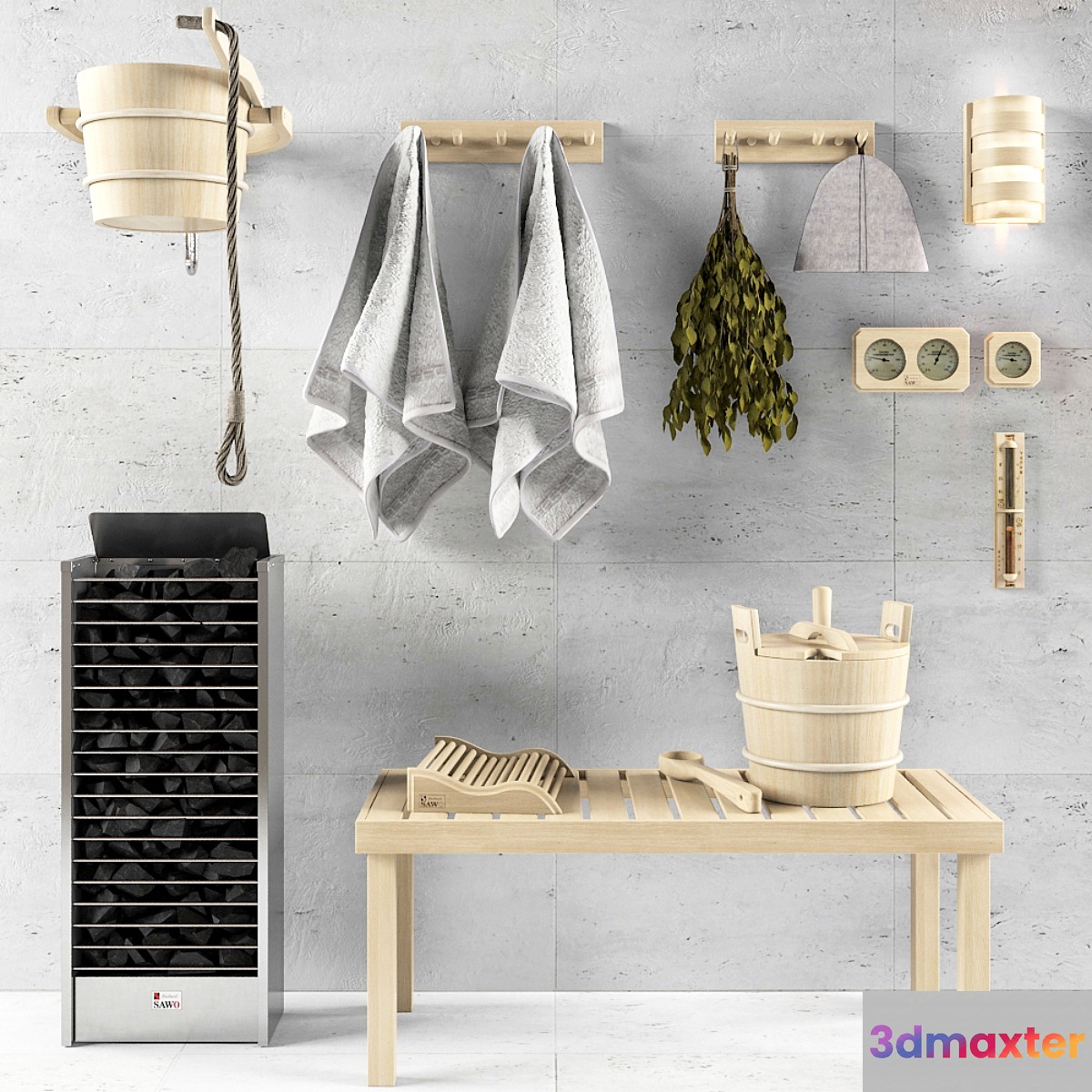 Accessories for baths and saunas SAWO 3D Max