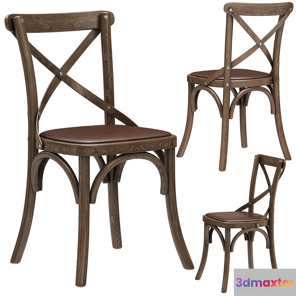 Restoration Hardware Madeleine Leather Side Chair - No.4