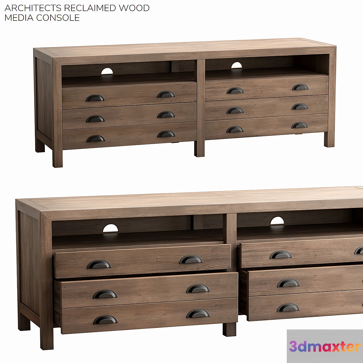 Pottery barn ARCHITECTS RECLAIMED WOOD MEDIA CONSOLE