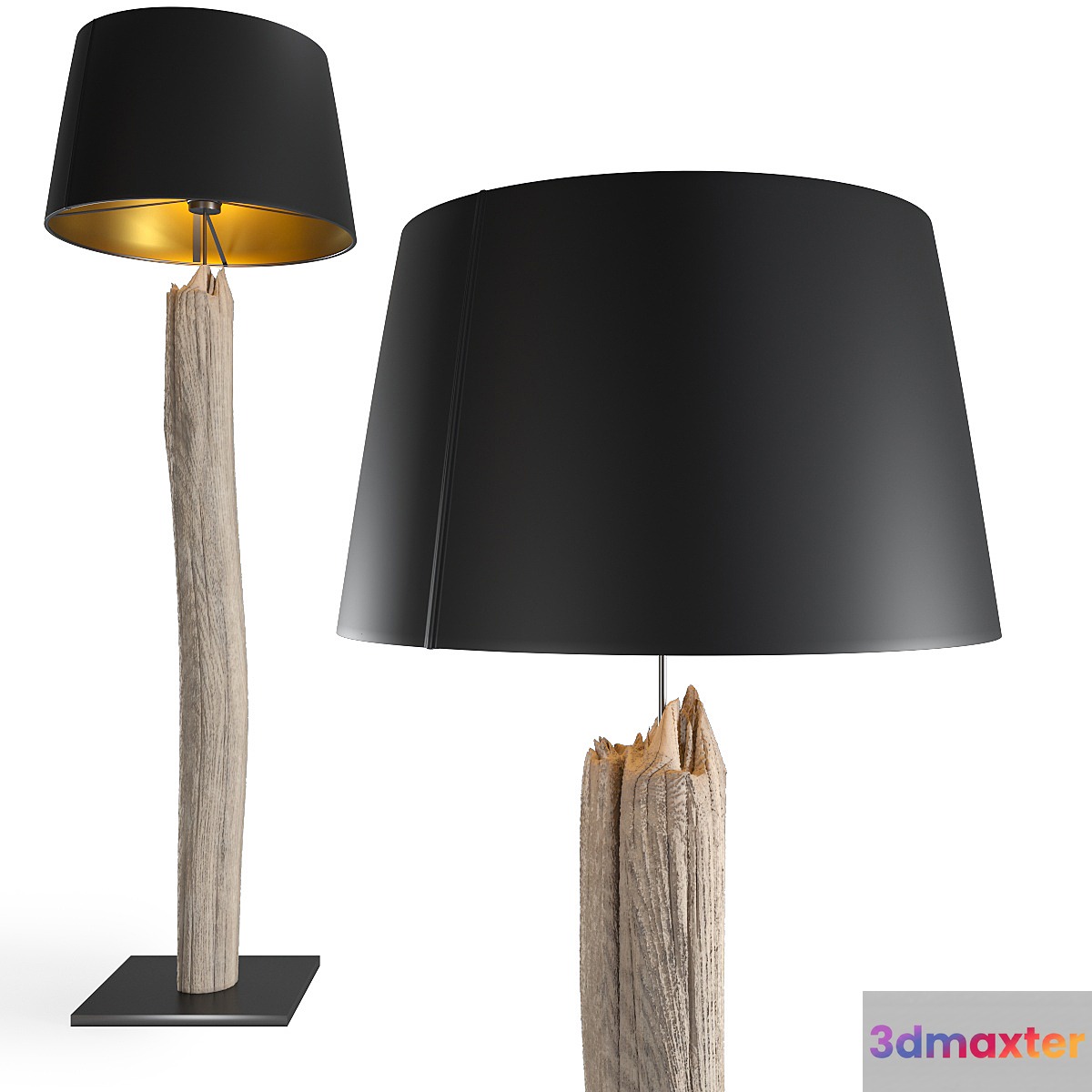 Floor Lamp Nature Straight 3D Max