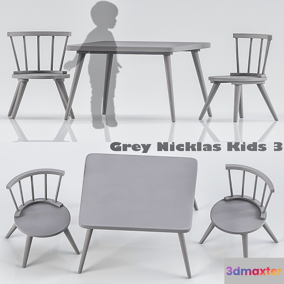 Gray nicklas kids 3 3D Max