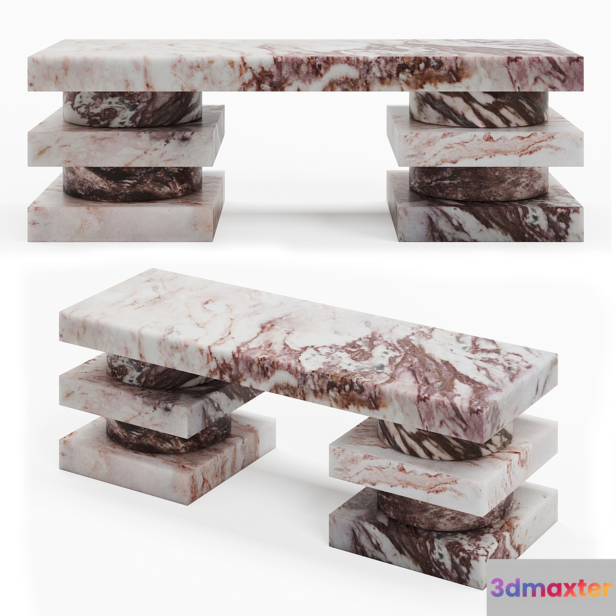Pierre Gonalons - Montceaux Bench 3D Max