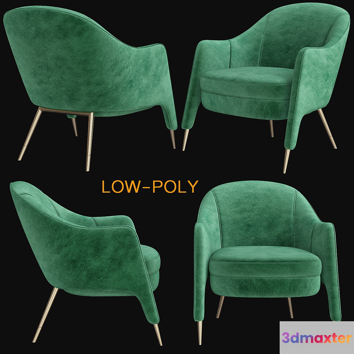Gio Ponti Unique Armchair 3D Max