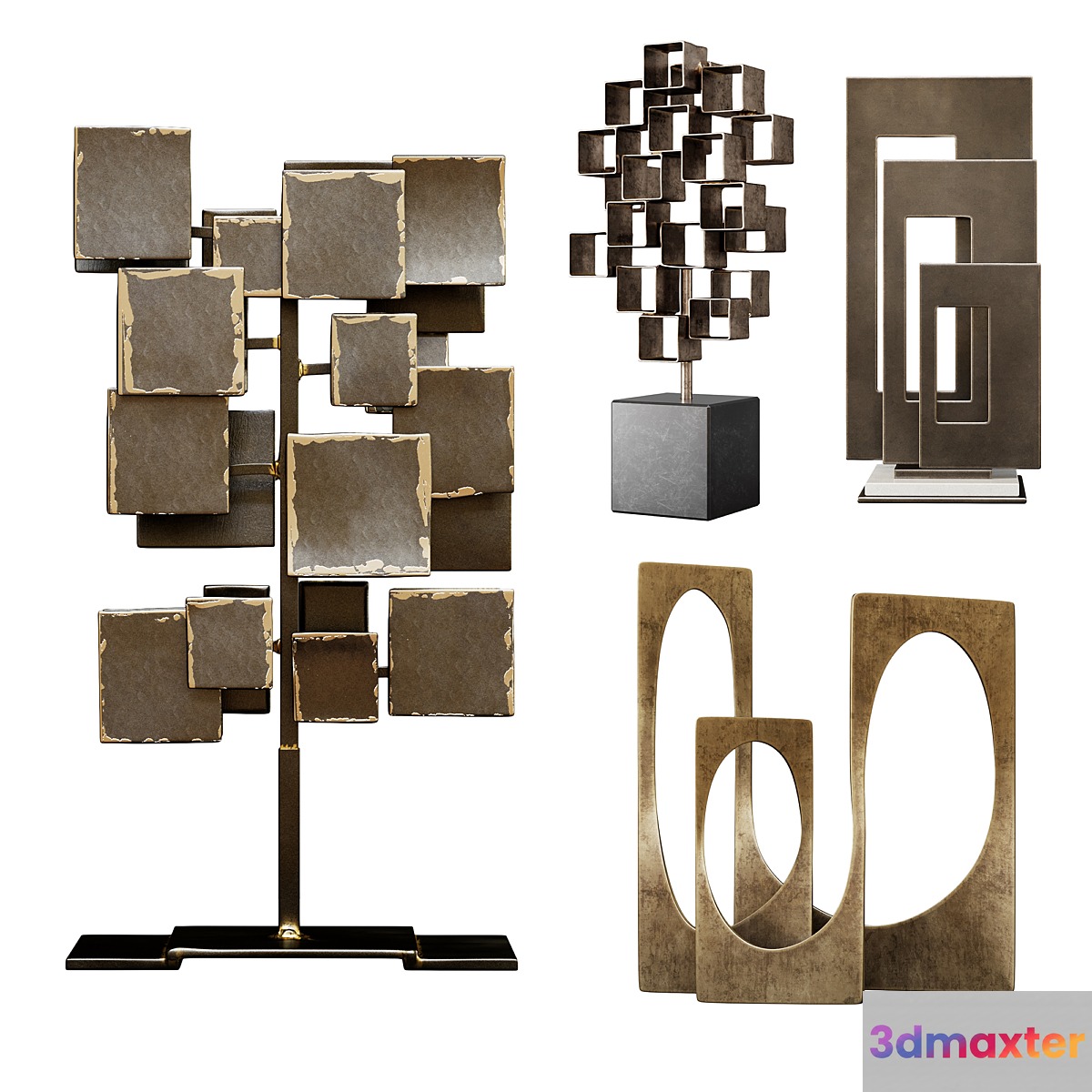 Arteriors Sculptures Set 1 3D Max