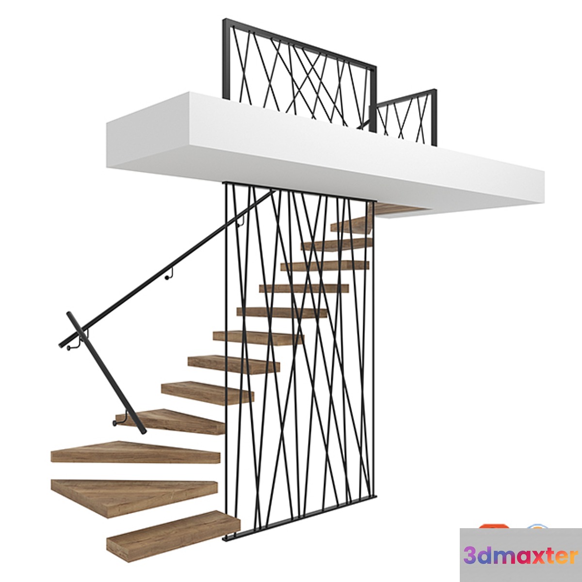 Stairs - No.10 3D Max