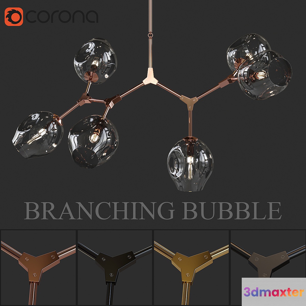 branching bubble 3D Max