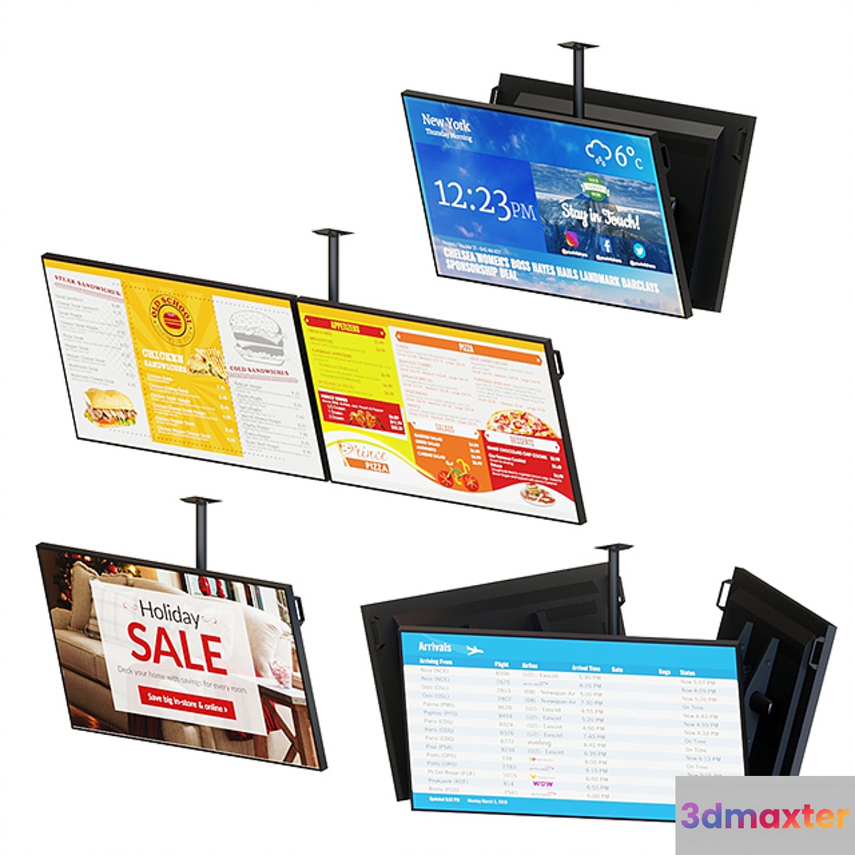 Ceiling Mount Information Displays - No.4